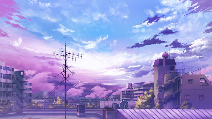 Anime Setting Galaxy Tablet Wallpaper