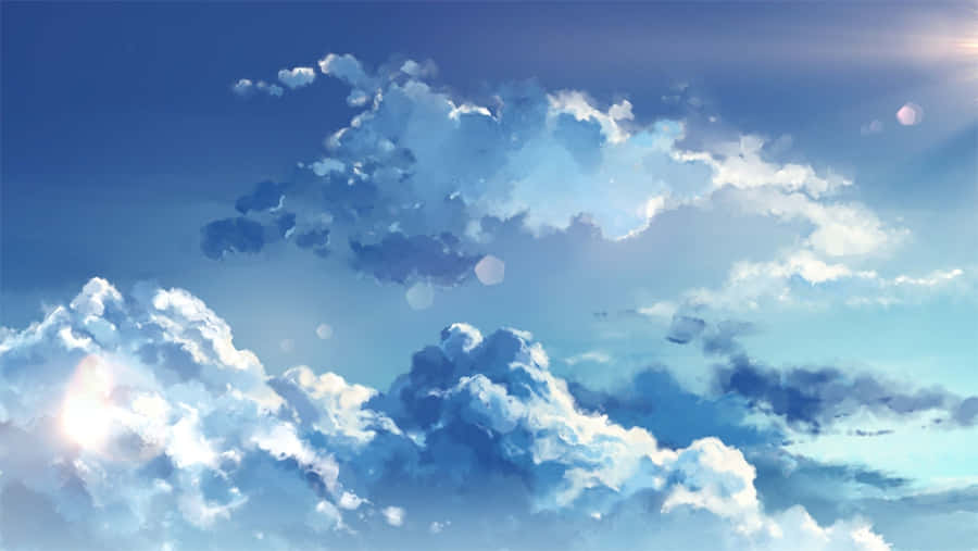 Anime Sky In A Serene Scene Wallpaper