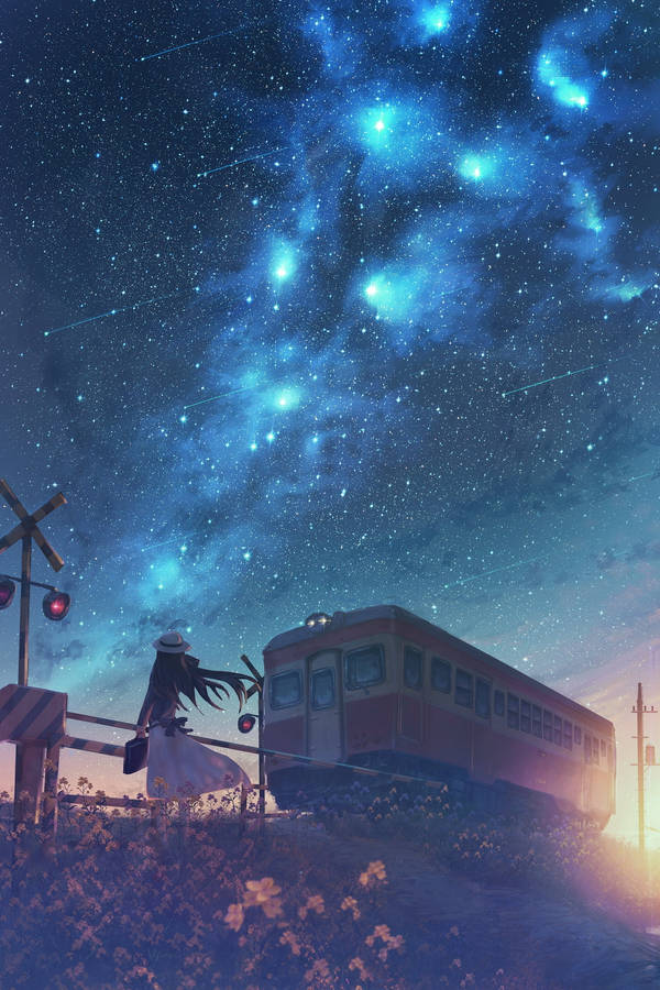 Anime Starry Sky Wallpaper