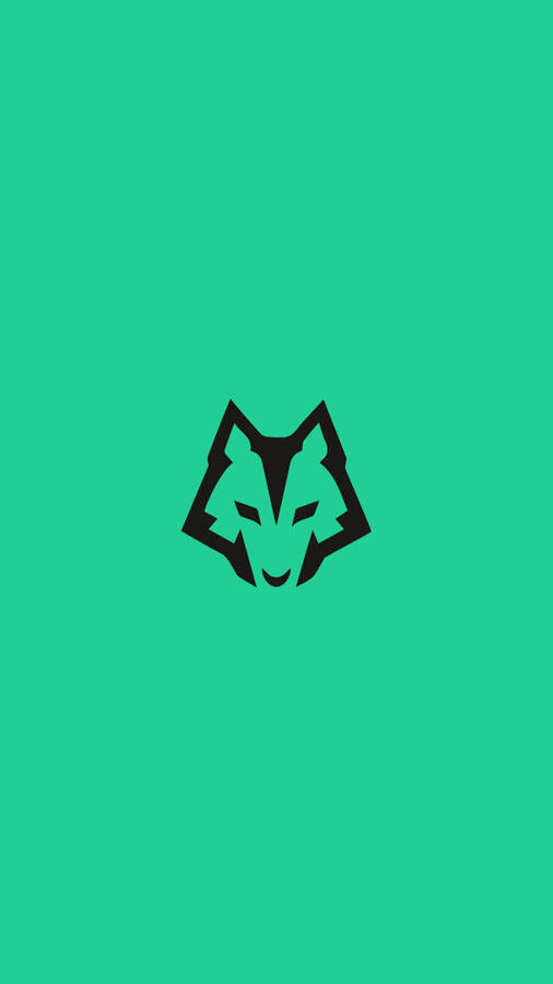 Anime Symbols Minimalist Wolf Green Aesthetic Wallpaper