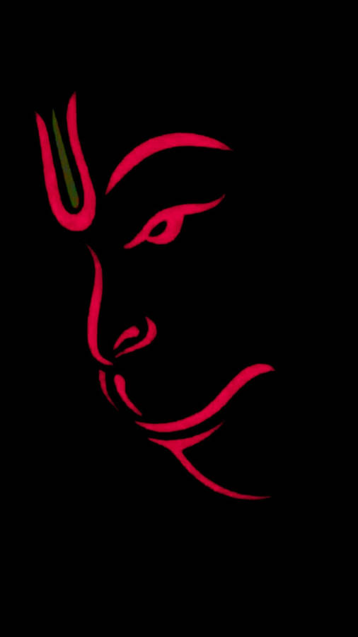 Anjaneya Silhouette Wallpaper