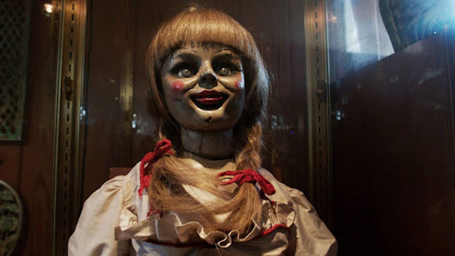 Annabelle In Glass Box Wallpaper