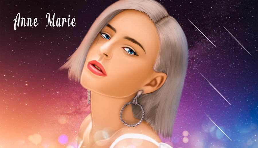 Anne-marie Digital Fan Art Wallpaper