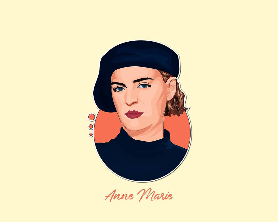 Anne Marie Portrait Art Wallpaper