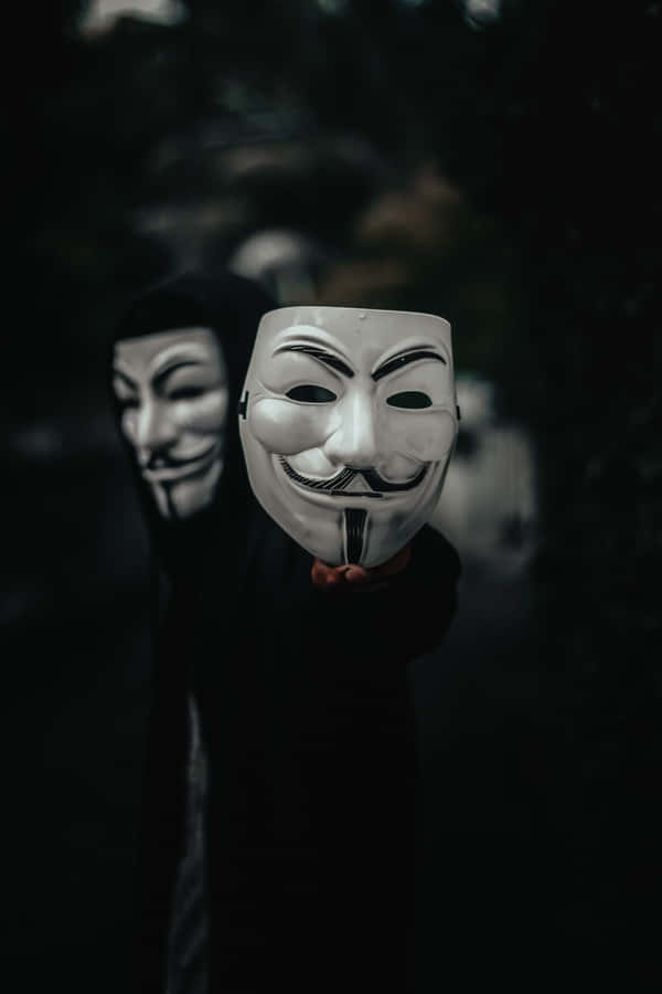 Anonymous Dark Mask Boy Wallpaper