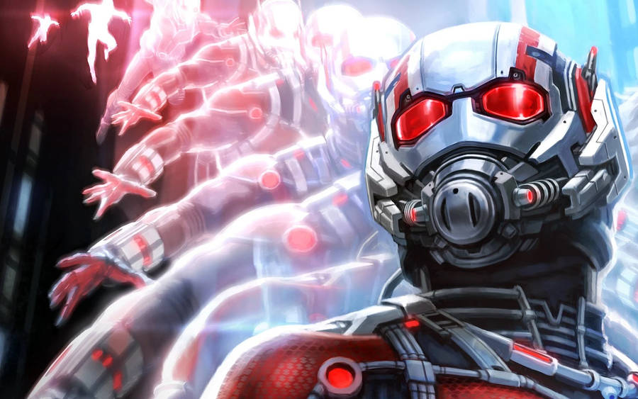 Ant Man Superhero In Multiple Wallpaper