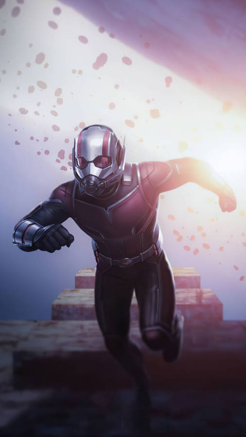 Ant Man Superhero Side Way Wallpaper