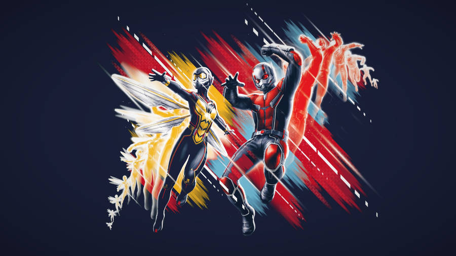 Ant Man Superhero & Wasp Art Wallpaper