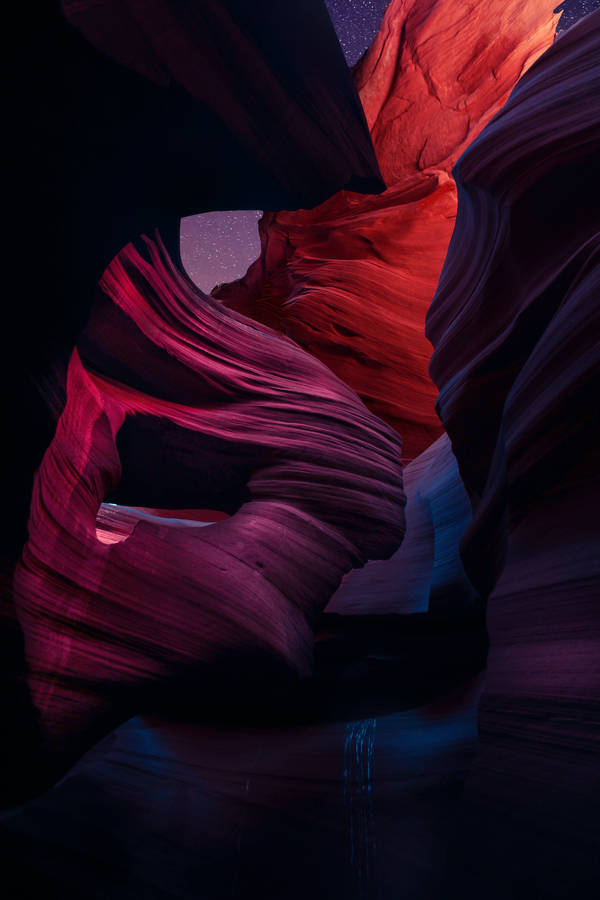 Antelope Canyon Iphone 11 Black Background Wallpaper