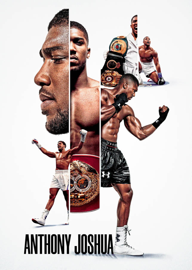 Anthony Joshua Collage Of Images Wallpaper