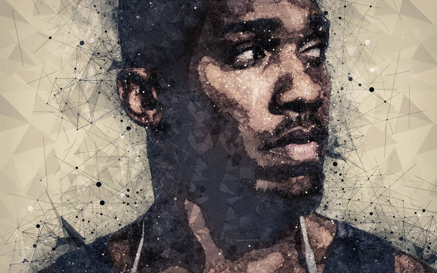 Anthony Joshua Geometric Art Wallpaper