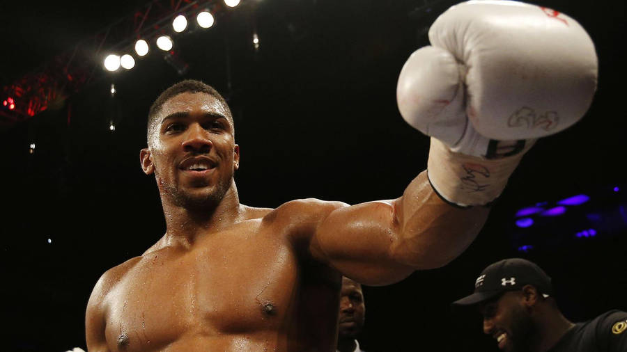 Anthony Joshua Showing White Glove Wallpaper