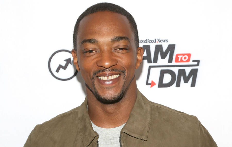 Anthony Mackie Signature Smile Wallpaper