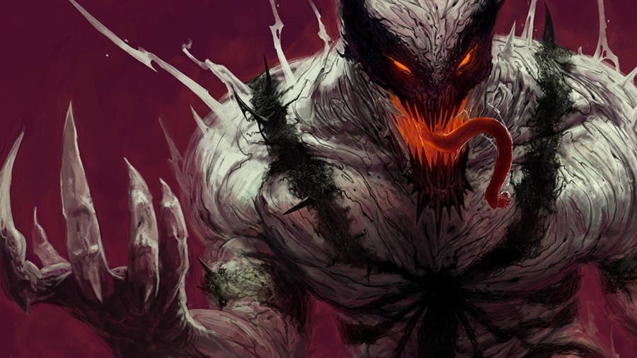 Anti Venom In Red Wallpaper