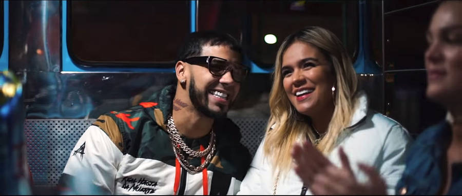 Anuel Aa And Karol G Wallpaper