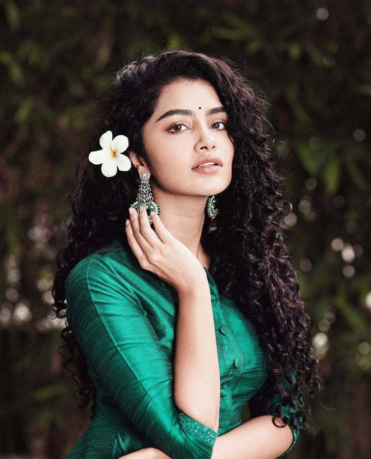 Anupama Parameswara Blue-green Dress Wallpaper