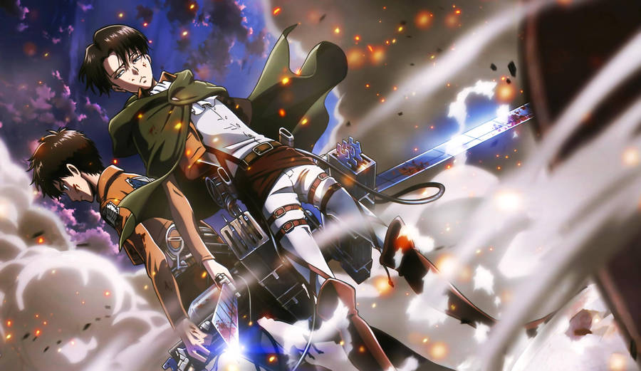 Aot Levi Eren Anime 4k Wallpaper