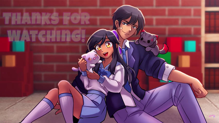 Aphmau And Aaron Sweet Wallpaper