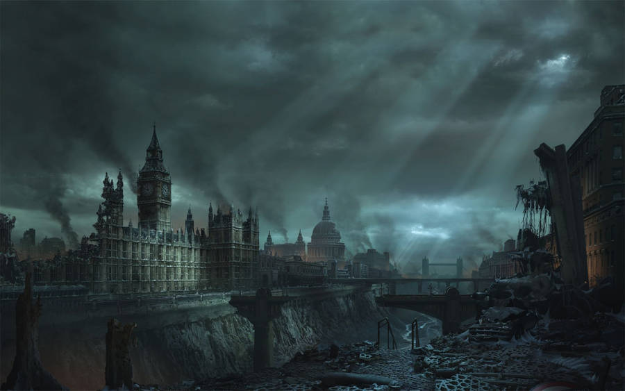 Apocalypse In London Art Wallpaper