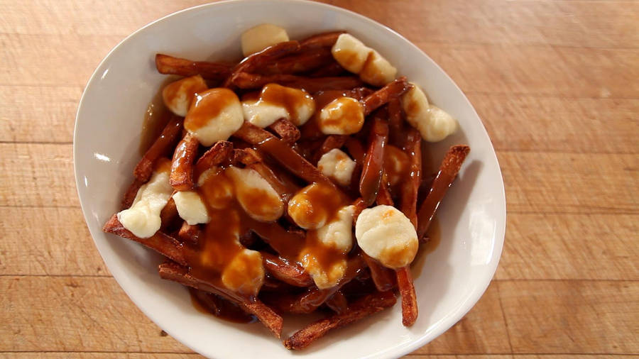 Appetizing Poutine Bowl Wallpaper