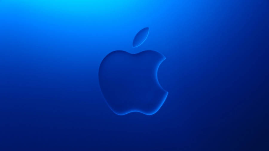 Apple 4k Ultra Hd Embossed Blue Wallpaper