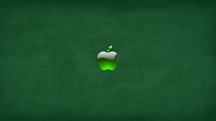 Apple 4k Ultra Hd Green Logo Wallpaper