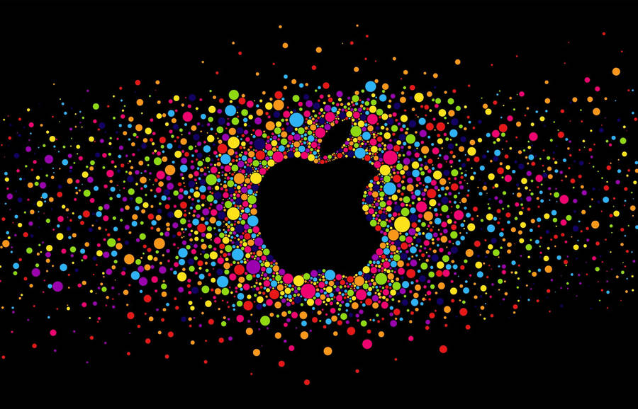 Apple Logo Bright And Colorful Wallpaper