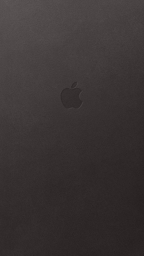 Apple Logo Minimalist Black Phone Wallpaper