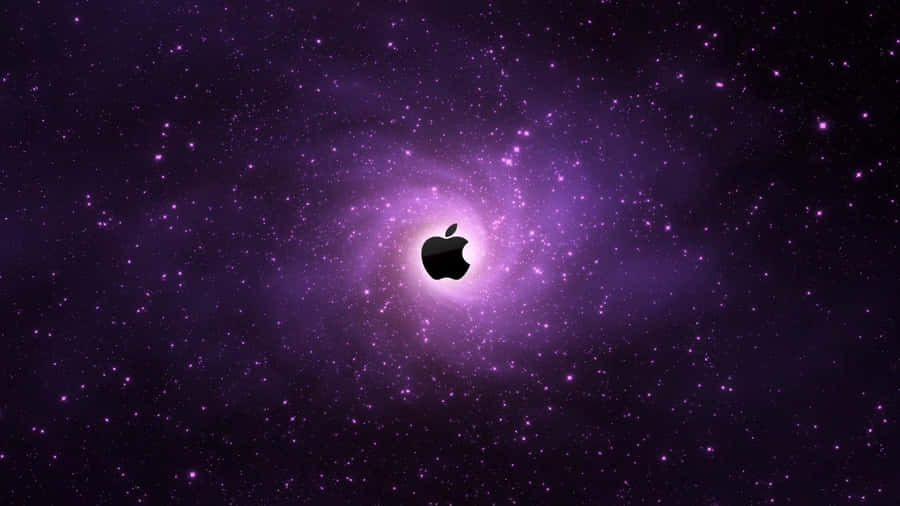 Apple Mac Desktop Purple Galaxy Wallpaper