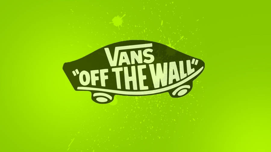 Apple Neon Green Vans Logo Wallpaper