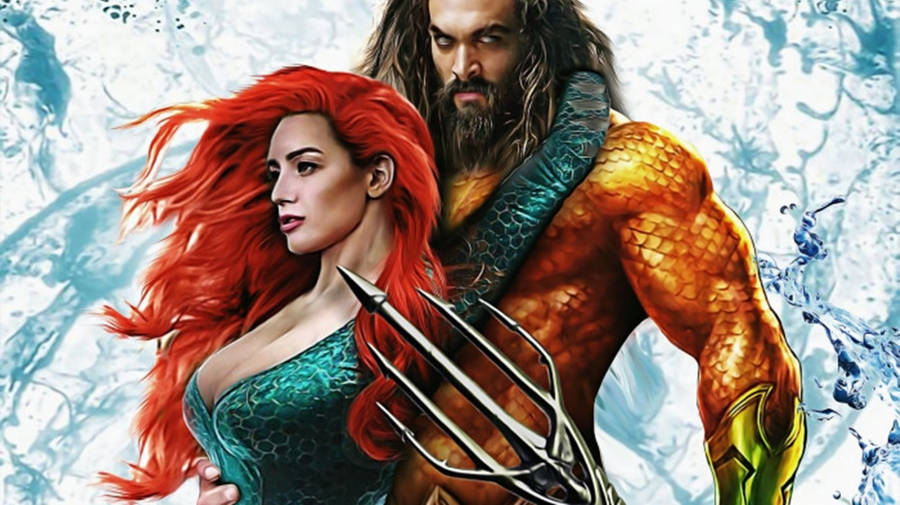 Aquaman With Mera Movie Wallpaper