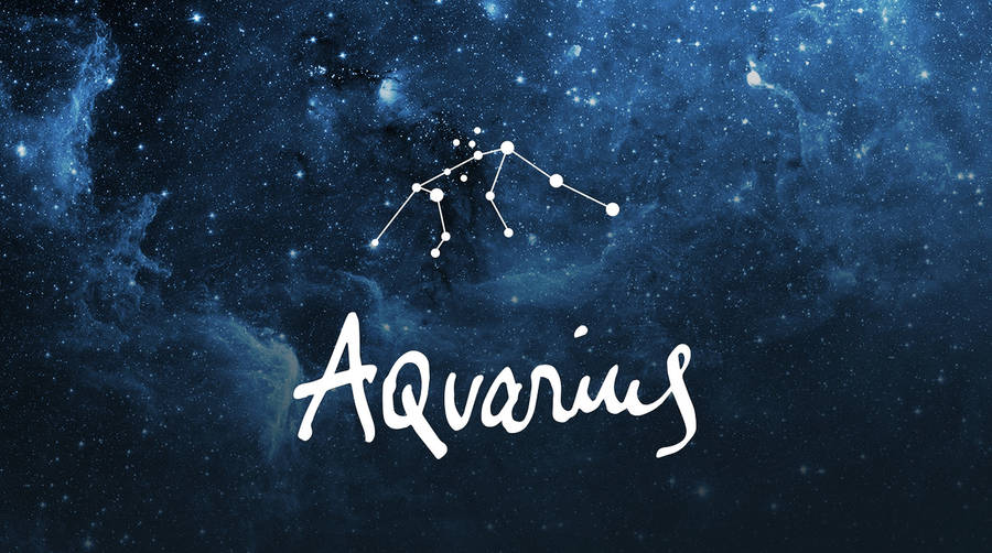 Aquarius Zodiac Night Sky Wallpaper