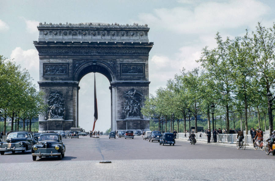 Arc De Triomphe Plants Wallpaper