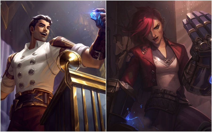 Arcane Jayce And Vi Wallpaper