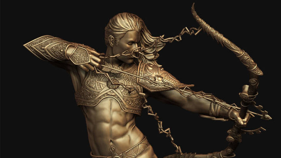 Archery Statue Wallpaper