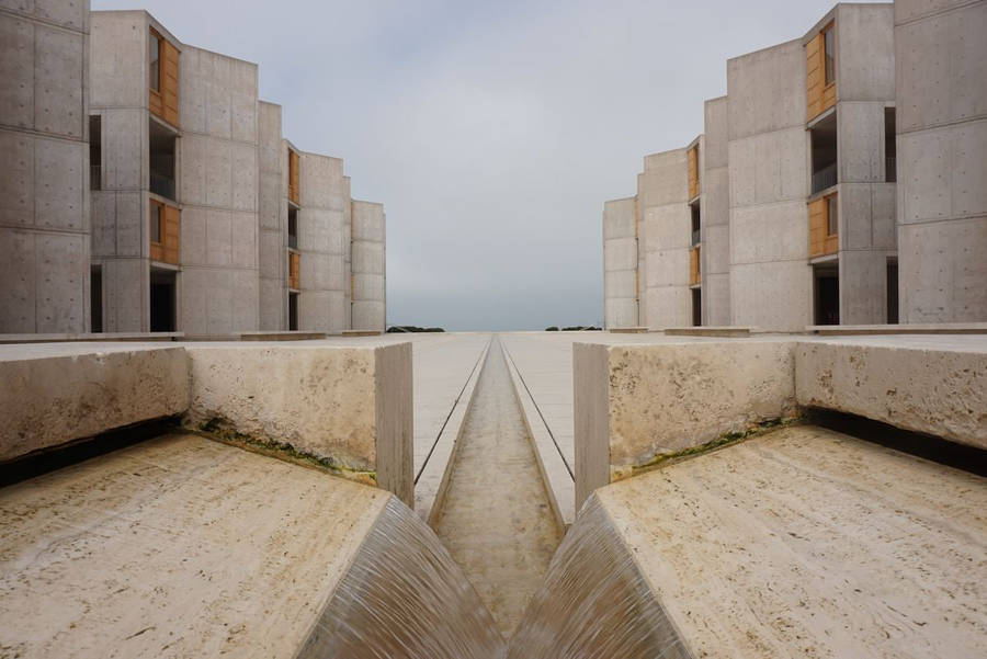 Architectural Excellence At The Salk Institute In San Diego Wallpaper