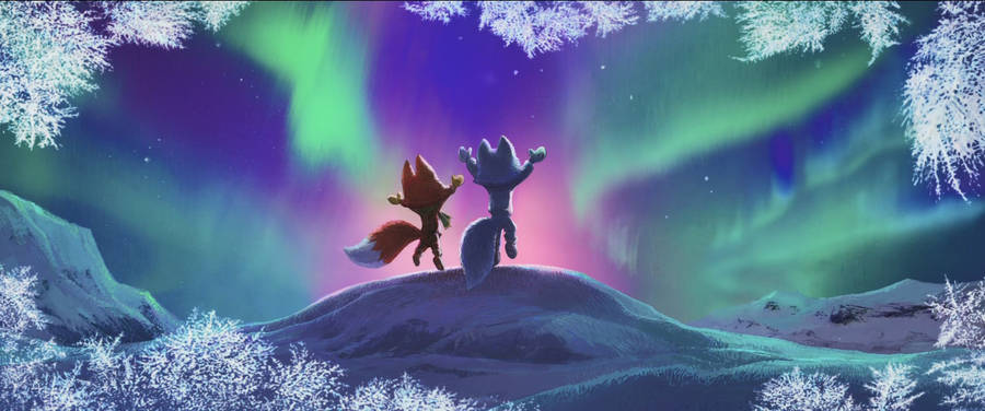 Arctic Justice Northern Lights Wallpaper