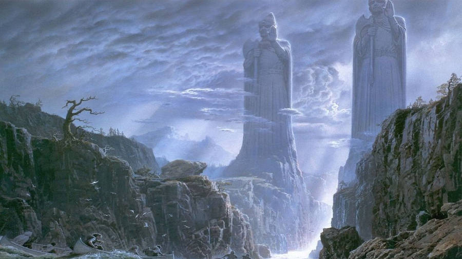 Argonath Monuments Lotr Wallpaper