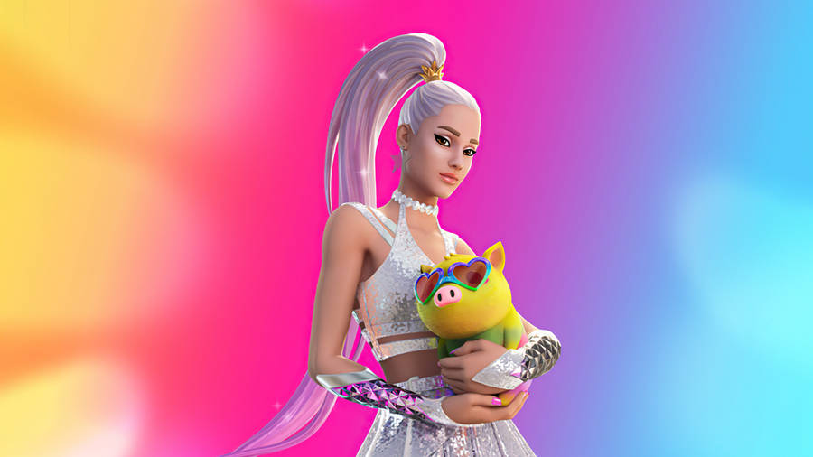 Ariana Grande Skin Fortnite Ipad Wallpaper