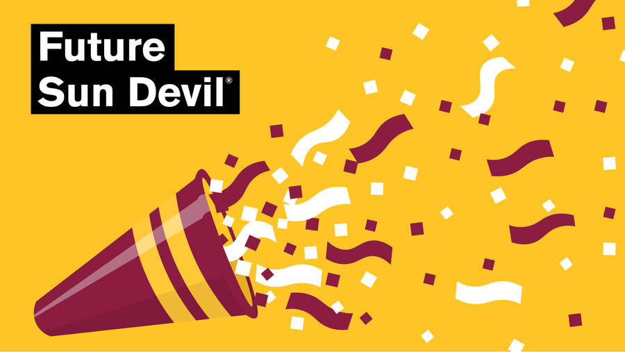 Arizona State University Future Sun Devil Confetti Wallpaper