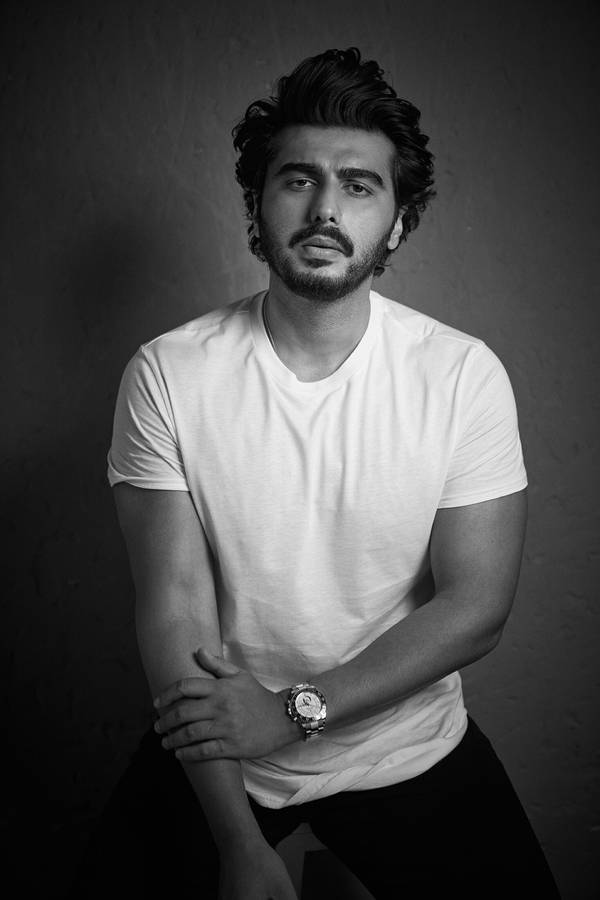 Arjun Kapoor Black And White Wallpaper