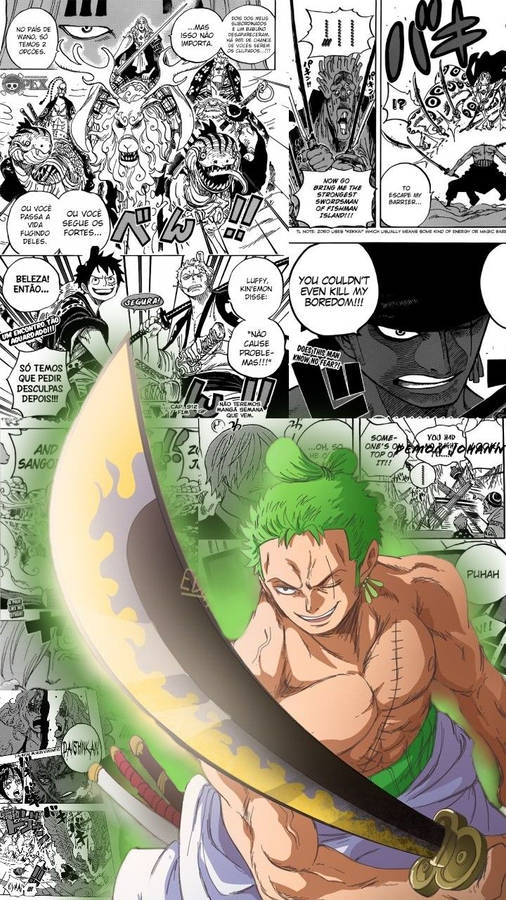 Armed Zoro One Piece Aesthetic Wallpaper