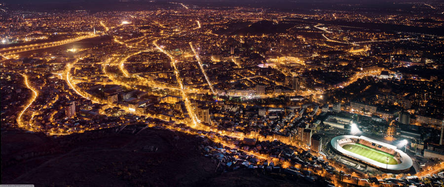Armenia City At Night Wallpaper