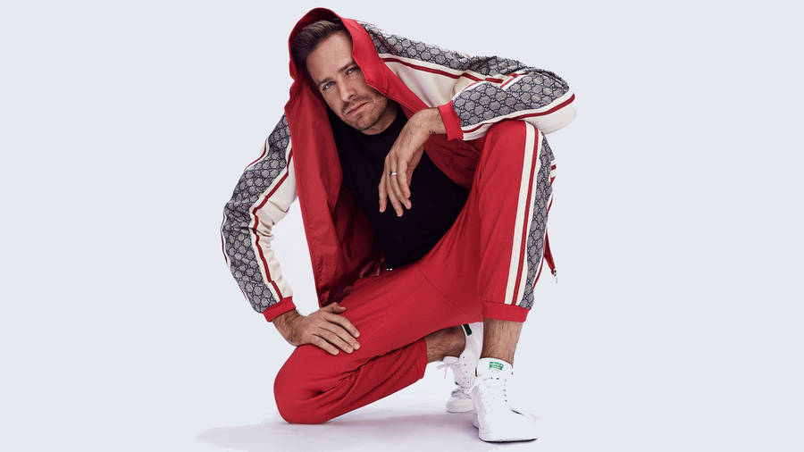 Armie Hammer Tracksuit Outfit Wallpaper