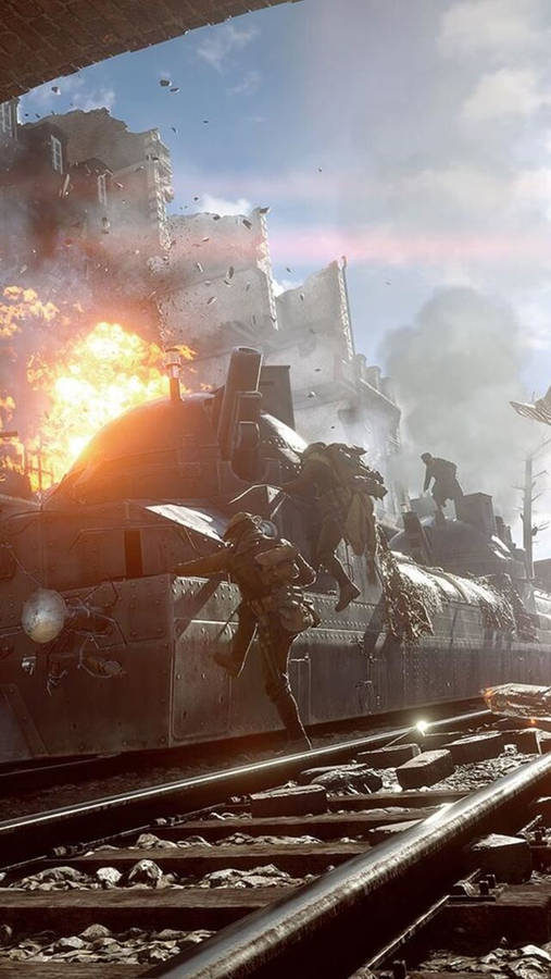 Armored Train Battlefield 1 4k Phone Wallpaper