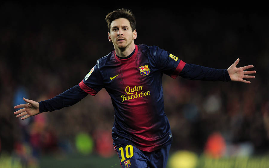 Arms Spread Messi 4k Ultra Hd Wallpaper