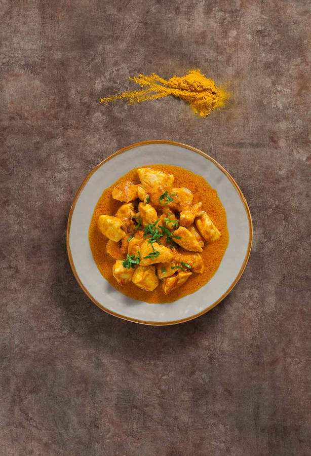 Aromatic Yellow Curry With Turmeric Powder Wallpaper