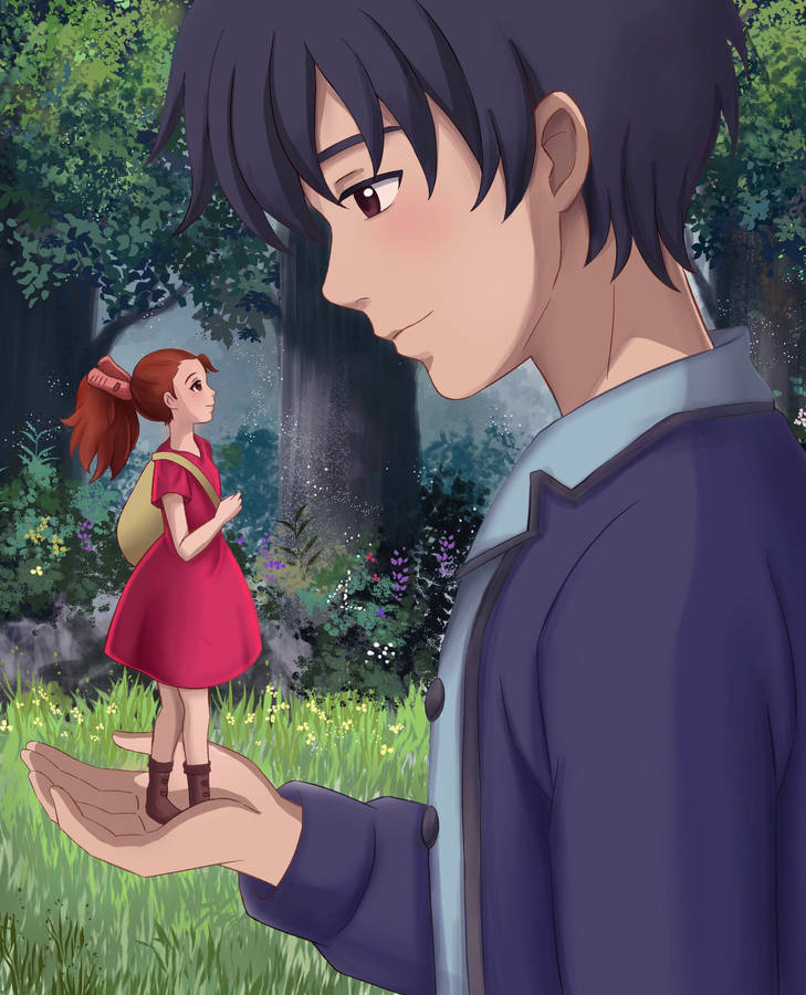 Arrietty And Sho Digital Art Wallpaper