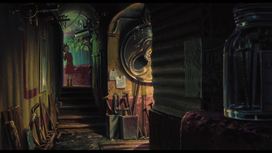 Arrietty Hallway Wallpaper