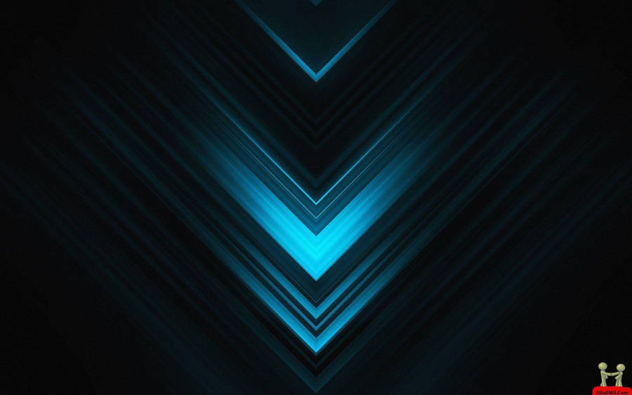 Arrow Blue Light Graphic Wallpaper